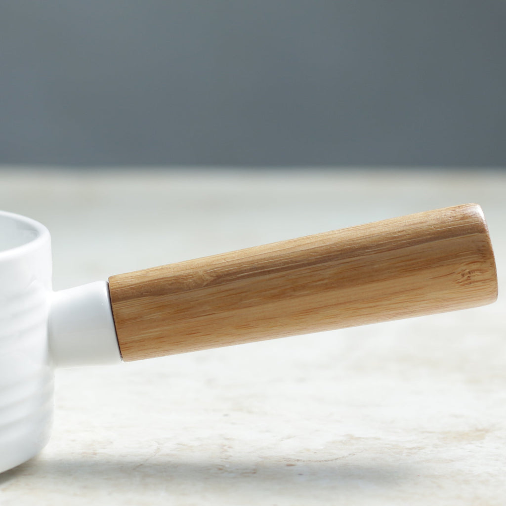 White Bowl with Handle Nestasia