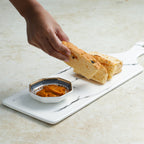 Rectangle Marble Platter White Nestasia