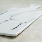 Rectangle Marble Platter White Nestasia