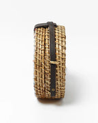 Natural Round Rattan Sling Bag for Beach, Travel, and Everyday Use