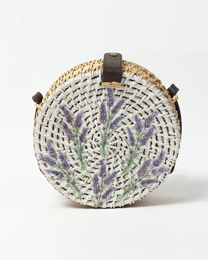 Eco-Friendly Round Sling Bag for Summer Trips, Brunch, and Day Out