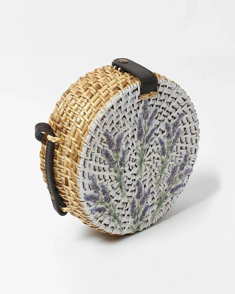 Eco-Friendly Round Sling Bag for Summer Trips, Brunch, and Day Out