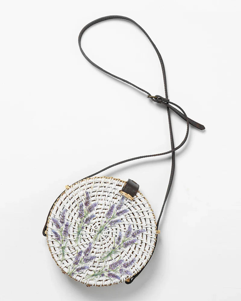 Eco-Friendly Round Sling Bag for Summer Trips, Brunch, and Day Out
