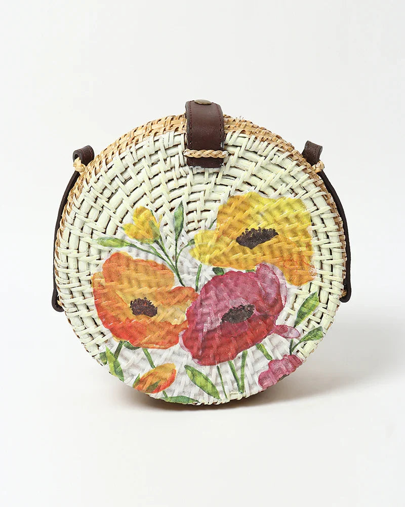 Stylish Bali Rattan Round Sling Bag for Casual, Festival, and Vacation Looks