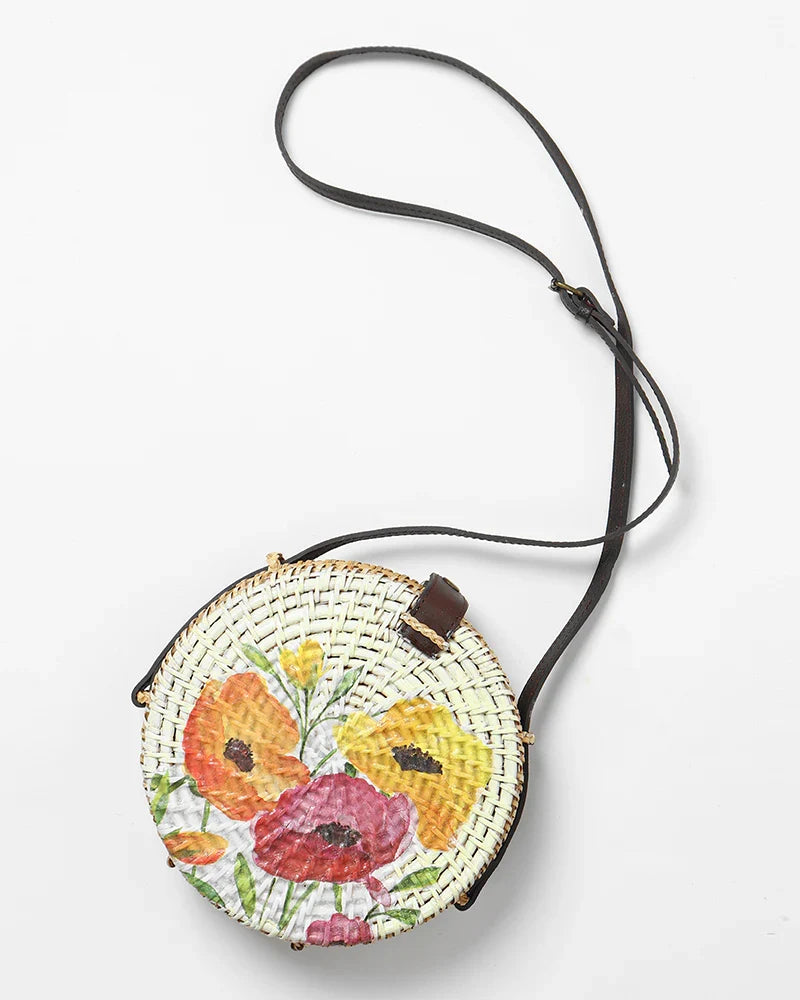 Stylish Bali Rattan Round Sling Bag for Casual, Festival, and Vacation Looks