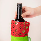 Santa Party Wine Bottle Gift Bag For Christmas 12 Inch Nestasia
