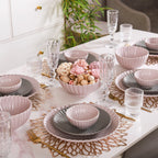 Grey Lavender 22 Piece Daily Dinner Set For 6 Nestasia