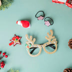 Christmas Party Glasses And Hair Accessories Set Of 5 Nestasia