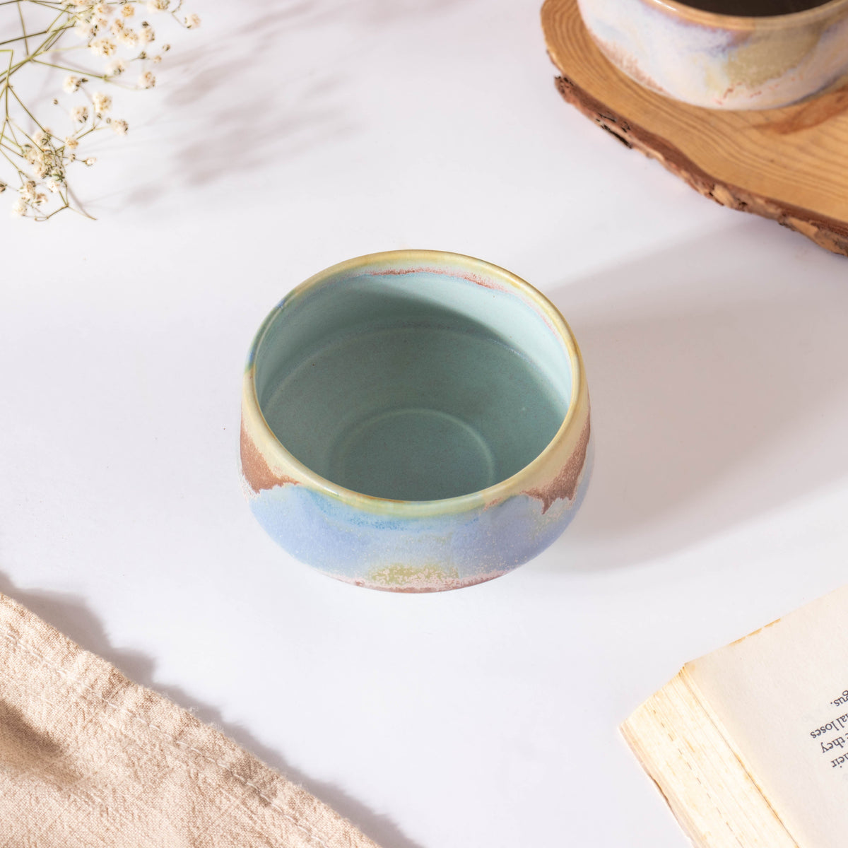 Small Blue Ombre Dip Bowl 100 ml Nestasia