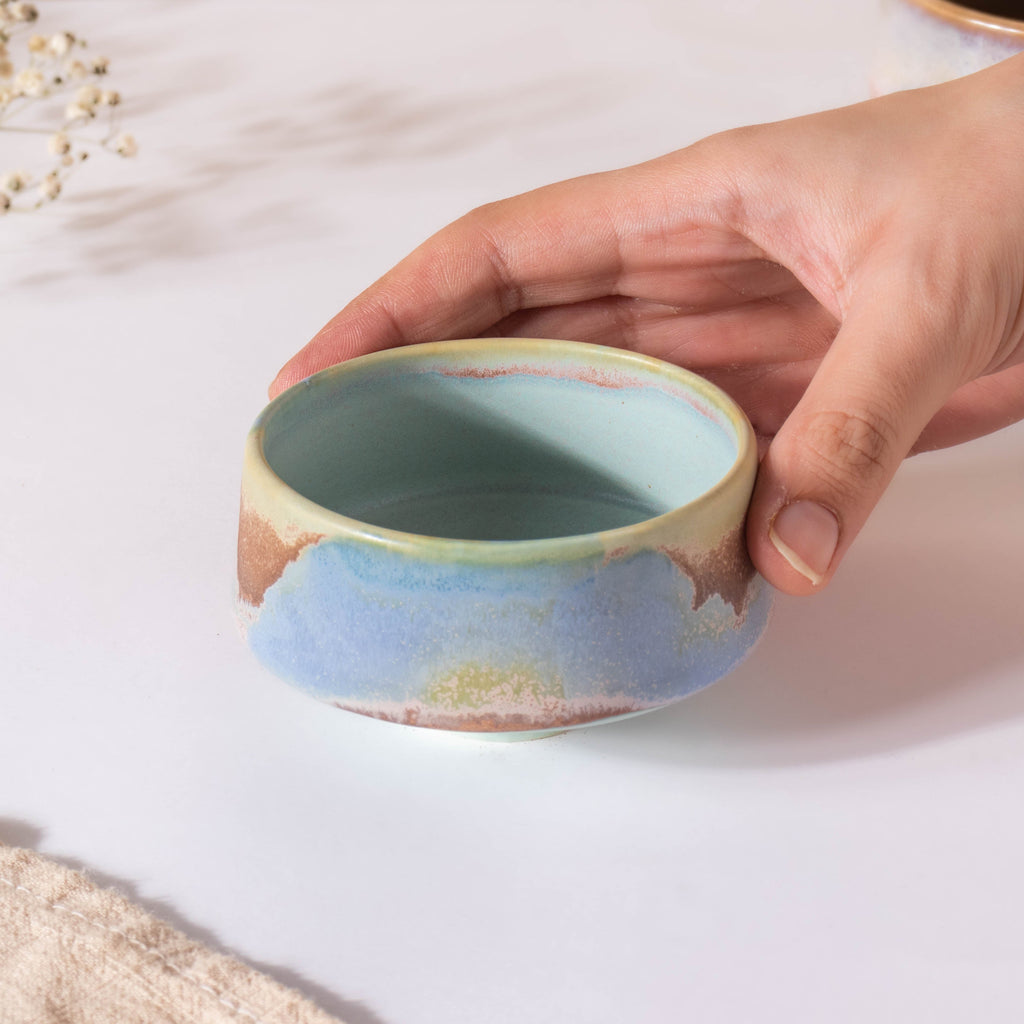 Small Blue Ombre Dip Bowl 100 ml Nestasia