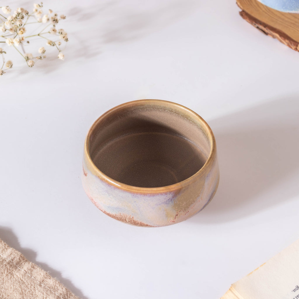 Small Beige Ombre Dip Bowl 100 ml Nestasia
