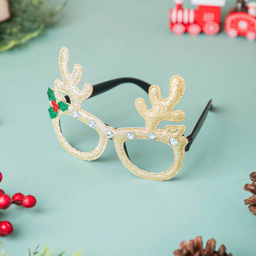 Christmas Party Glasses And Hair Accessories Set Of 5 Nestasia