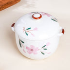 Sakura White Casserole Pot Medium Nestasia