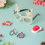 Christmas Party Glasses And Hair Accessories Set Of 5 Nestasia