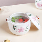 Sakura White Casserole Pot Medium Nestasia