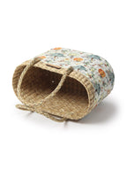 Natural Seagrass Picnic & Tiffin Basket for Beach, Park & Family Use