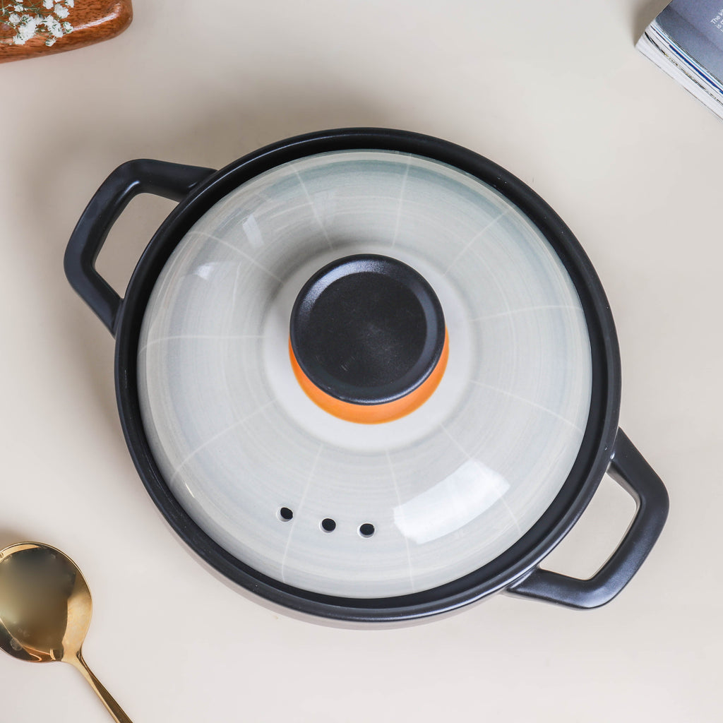 Willow Shallow Cooking Pot Ecru Nestasia