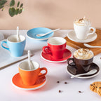 Glazed Ceramic Brown Cup Set 150 ml Nestasia