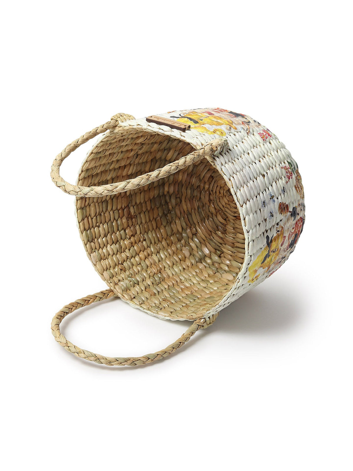 Round Seagrass Fruit Basket for Home Storage and Tabletop Use