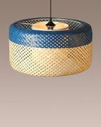 Boho Bamboo Ceiling Light for Hall and Living Area