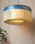 Boho Bamboo Ceiling Light for Hall and Living Area