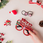 Merry Christmas Eye Frame and Hair Accessories Set of 5 Nestasia