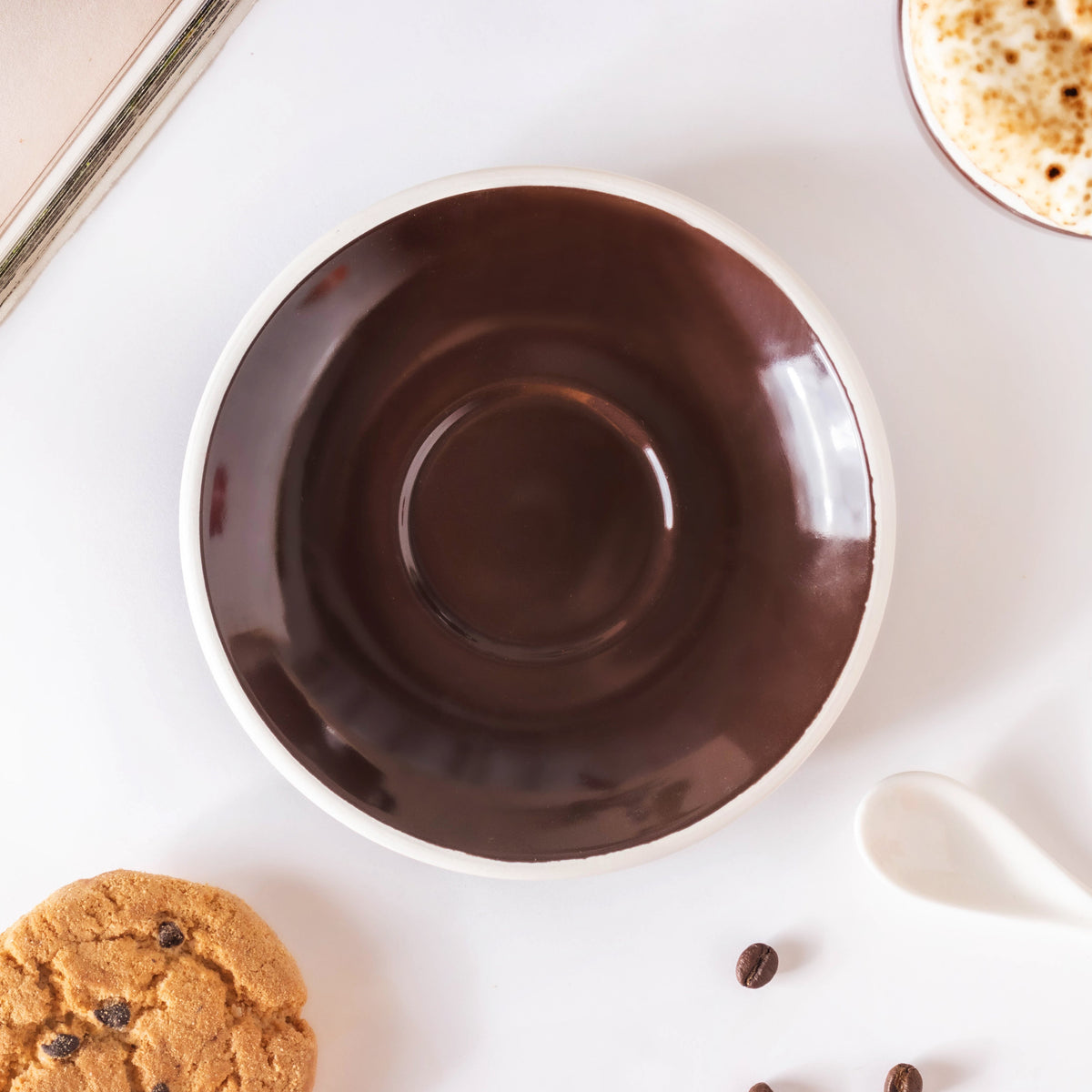 Glazed Ceramic Brown Cup Set 150 ml Nestasia
