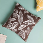 Leaf Cushion Cover Brown Nestasia