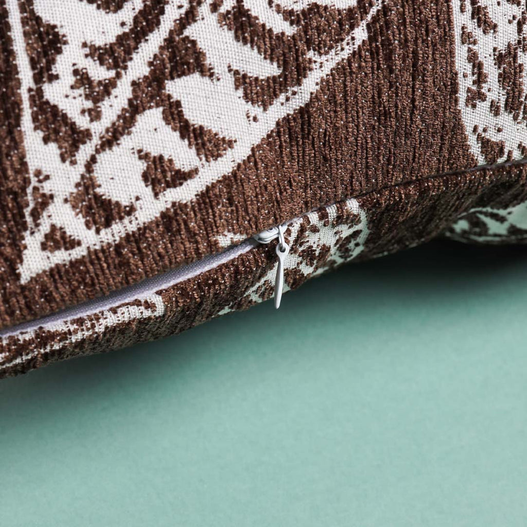 Leaf Cushion Cover Brown Nestasia