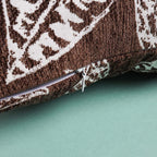 Leaf Cushion Cover Brown Nestasia