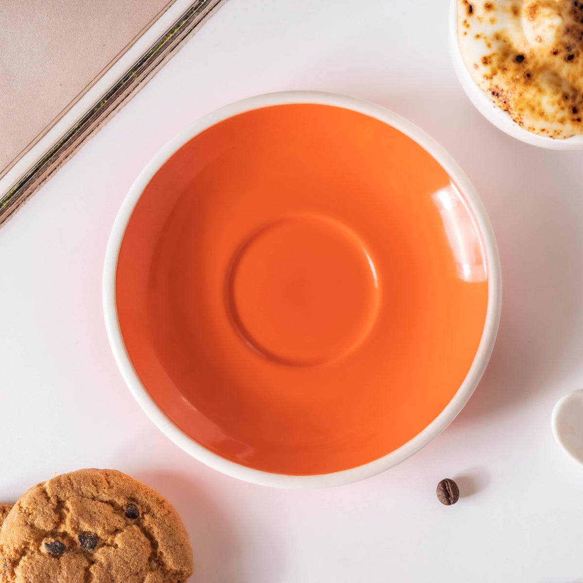 Glazed Ceramic Orange Cup Set 150 ml Nestasia