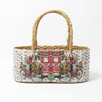 Handwoven Seagrass Gift Hamper, Storage Basket for Stylish Home Organization