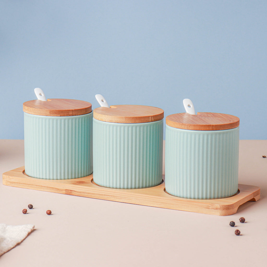 Pastel Spice Jar Set of 3 Nestasia