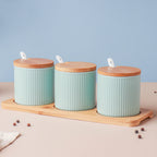 Pastel Spice Jar Set of 3 Nestasia