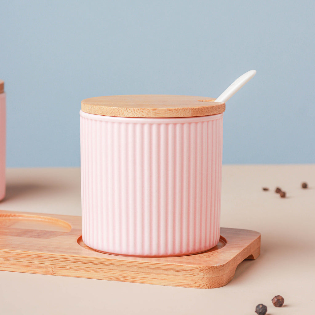 Pastel Spice Jar Set of 3 Nestasia
