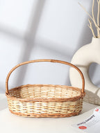 Handwoven Wicker Gift Hamper Basket for Fruits, Gifting, and Home Storage