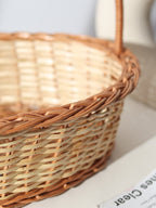 Handwoven Wicker Gift Hamper Basket for Fruits, Snacks, and Home Gifting