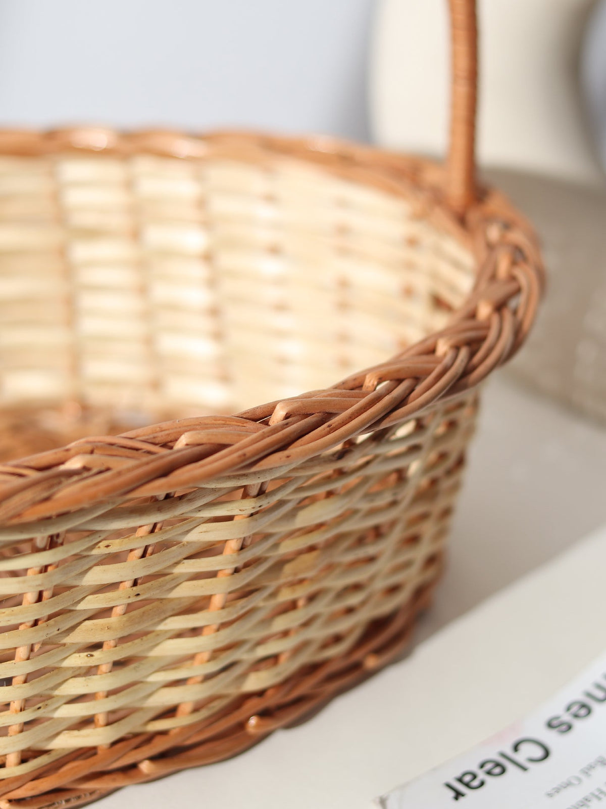 Handwoven Wicker Gift Hamper Basket for Fruits, Snacks, and Home Gifting