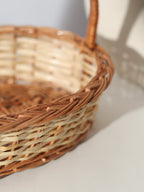 Handwoven Wicker Gift Hamper Basket for Fruits, Gifting, and Home Storage