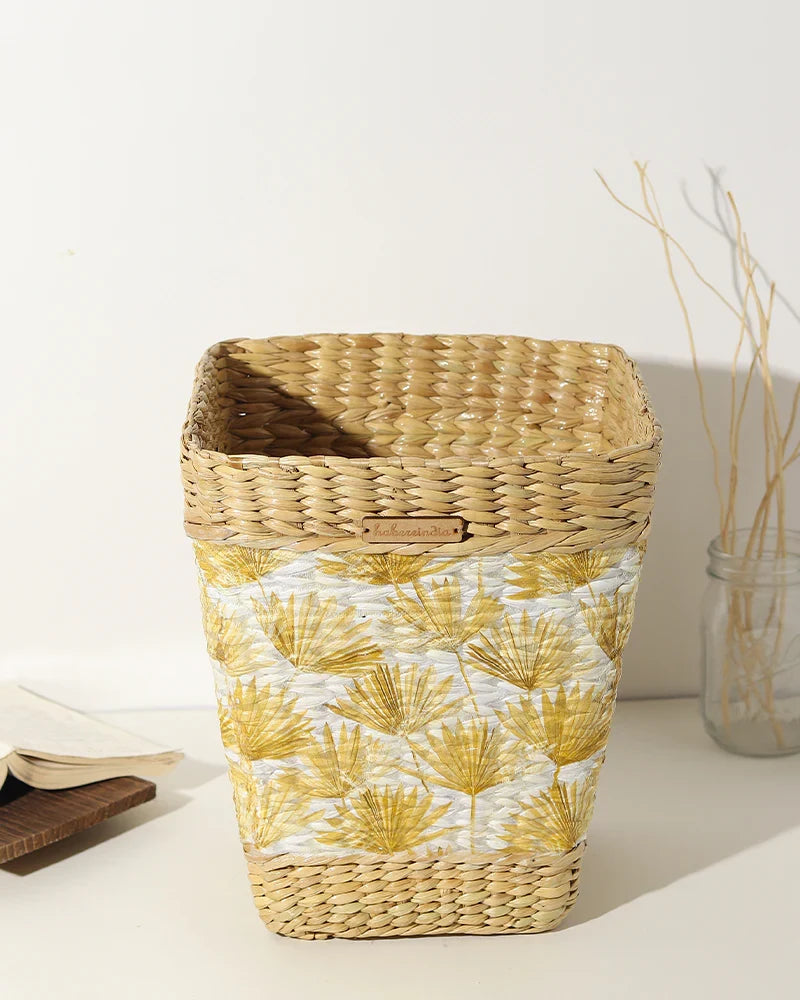 Seagrass Dustbin Basket for Home and Office Waste Management