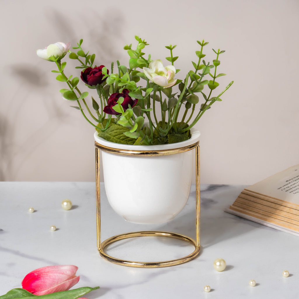 Botanica White Planter with Stand Nestasia