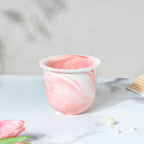 Modern Pink Ceramic Planter With Glass Stand Nestasia