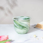 Botanica Marble Green Planter with Stand Nestasia