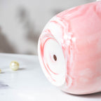 Modern Pink Ceramic Planter With Glass Stand Nestasia