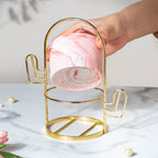 Cacti Frame Marble Ceramic Planter Pink Nestasia