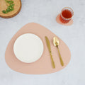 Pink Leather Dinner Mat Set of 4 Nestasia