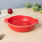 Ceramic Baking Pot Red Small 400ml Nestasia
