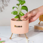Home Ceramic Planter With Stand Pink Nestasia