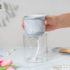 Modern Grey Ceramic Planter With Glass Stand Nestasia