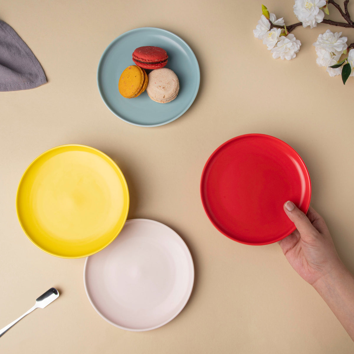 Solid Colored Side Plate Nestasia